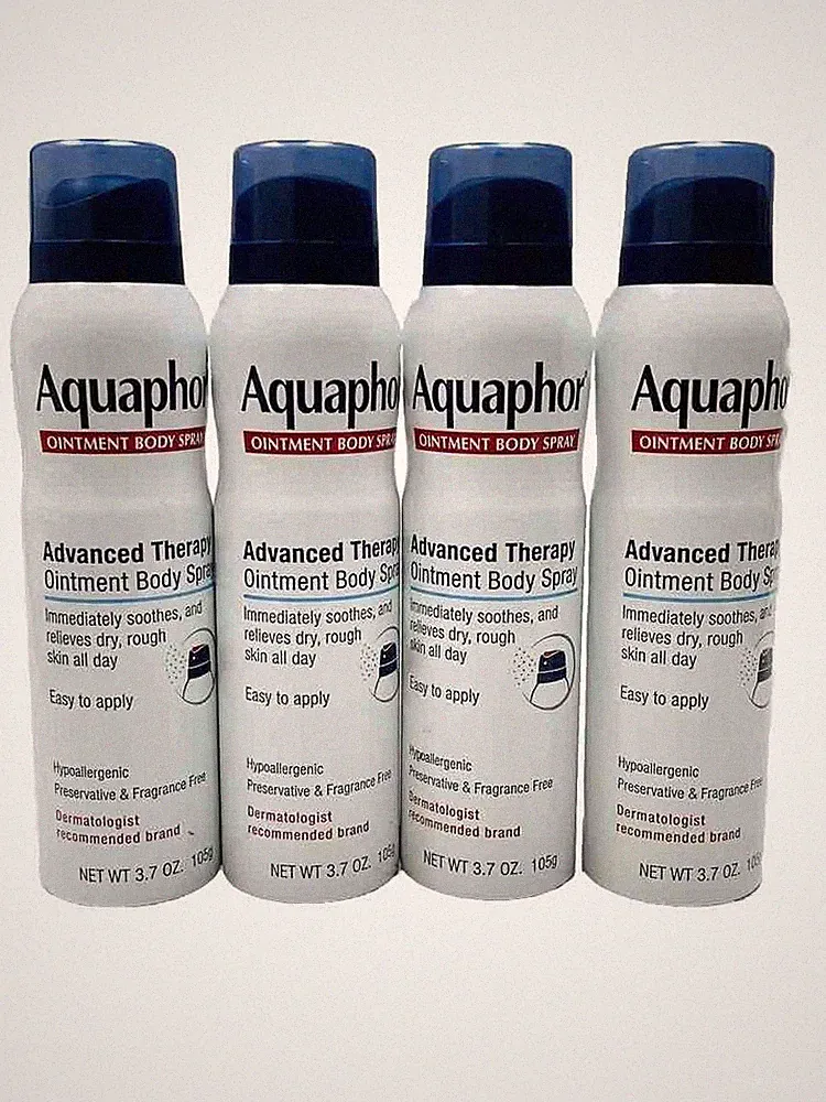 4 aquaphor advanced therapy ointment body spray fragrance free 3.7oz