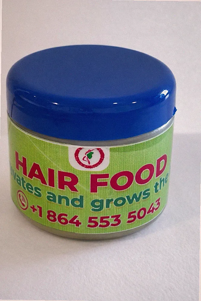 Hair Food Growth Oil Hydrates and Grows Hair Treatment Jar Blue Lid