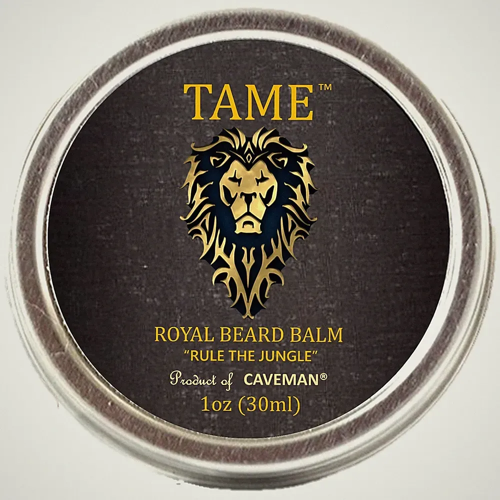 Hand Crafted Caveman™ Tame Premium Classic Beard Growth Balm Jungle Manly Scent