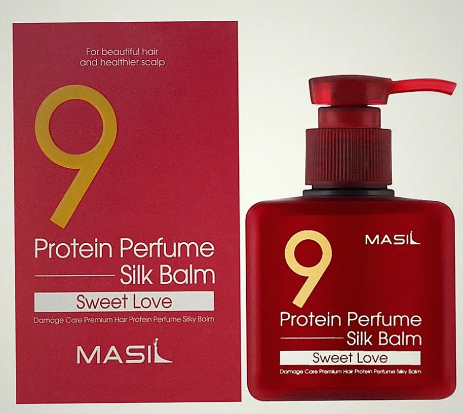 MASIL 9 Protein Perfume Silk Balm Sweet Love Hair Care Styling 180ml